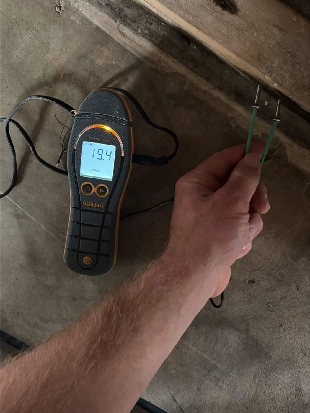 Documented moisture readings in Wayne County, IN